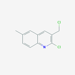 molecular formula C11H9Cl2N B1602318 2-Chloro-3-chloromethyl-6-methylquinoline CAS No. 948291-18-7