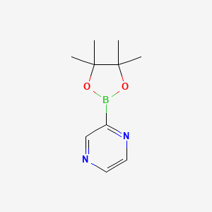 molecular formula C10H15BN2O2 B1602322 2-(4,4,5,5-Tetramethyl-1,3,2-dioxaborolan-2-YL)pyrazine CAS No. 1083179-99-0