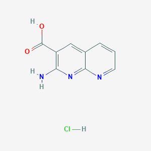 2-Amino-1,8-naphthyridine-3-carboxylic acid hydrochloride