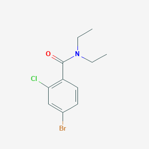 molecular formula C11H13BrClNO B1602331 N,N-Diethyl 4-bromo-2-chlorobenzamide CAS No. 682778-17-2