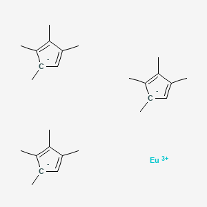 molecular formula C27H39Eu B1602340 europium(3+);1,2,4,5-tetramethylcyclopenta-1,3-diene CAS No. 308847-87-2