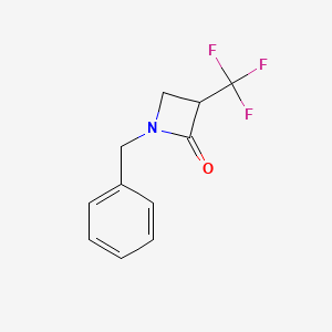 1-Benzyl-3-(trifluoromethyl)azetidin-2-one