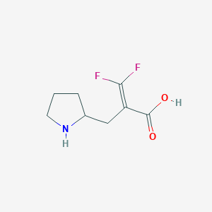 molecular formula C8H11F2NO2 B1602347 3,3-Difluoro-2-(2-pyrrolidinylmethyl)acrylic acid CAS No. 870703-86-9