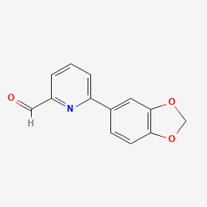 6-(1,3-Benzodioxol-5-yl)-2-pyridinecarboxaldehyde