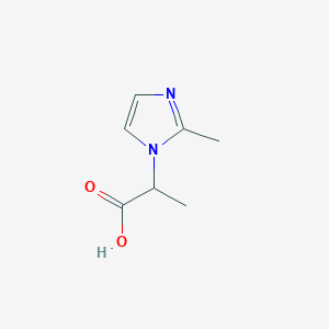 molecular formula C7H10N2O2 B1602366 2-(2-methyl-1H-imidazol-1-yl)propanoic acid CAS No. 782414-84-0