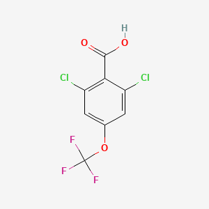 molecular formula C8H3Cl2F3O3 B1602370 2,6-Dichloro-4-(trifluoromethoxy)benzoic acid CAS No. 886502-90-5
