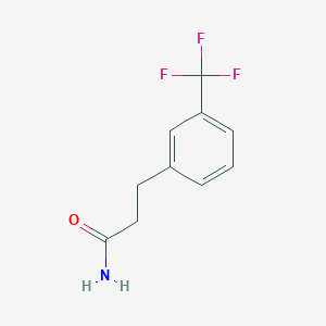 molecular formula C10H10F3NO B1602372 3-[3-(Trifluoromethyl)phenyl]propanamide CAS No. 535-53-5