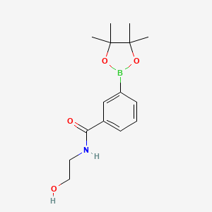 N-[2-Hydroxyethyl]benzamide-3-boronic acid, pinacol ester
