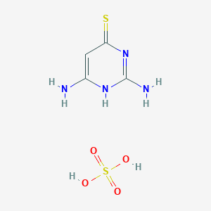 molecular formula C4H8N4O4S2 B1602385 2,4-Diamino-6-mercapto-pyrimidine sulfate CAS No. 307496-37-3