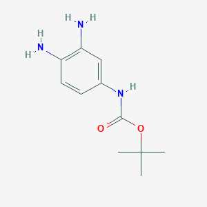 molecular formula C11H17N3O2 B1602386 tert-Butyl (3,4-diaminophenyl)carbamate CAS No. 937372-03-7