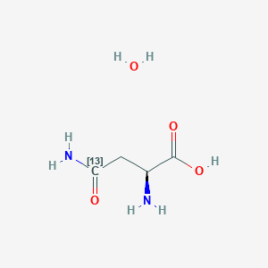 molecular formula C4H10N2O4 B1602389 L-Asparagine-4-13C monohydrate CAS No. 286437-12-5