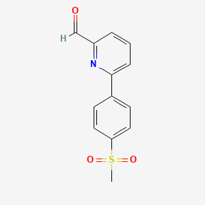 6-[4-(Methylsulfonyl)phenyl]-2-pyridinecarboxaldehyde