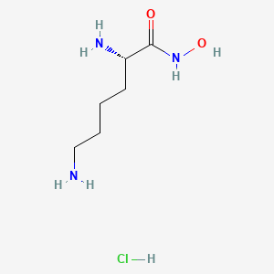 molecular formula C6H16ClN3O2 B1602397 Amino acid hydroxamates L-lysine hydroxamate hydrochloride CAS No. 52760-35-7