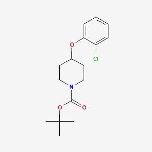 molecular formula C16H22ClNO3 B1602410 Tert-butyl 4-(2-chlorophenoxy)piperidine-1-carboxylate CAS No. 552868-10-7
