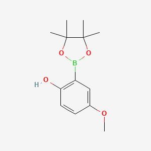 B1602412 4-Methoxy-2-(4,4,5,5-tetramethyl-1,3,2-dioxaborolan-2-YL)phenol CAS No. 937591-48-5