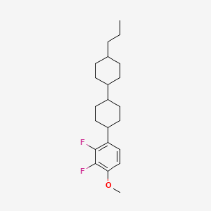 molecular formula C22H32F2O B1602422 2,3-Difluoro-1-methoxy-4-[4-(4-propylcyclohexyl)cyclohexyl]benzene CAS No. 431947-34-1