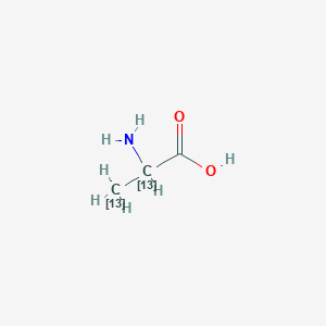 molecular formula C3H7NO2 B1602430 DL-丙氨酸-2,3-13C2 CAS No. 70753-82-1