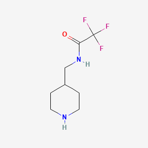 molecular formula C8H13F3N2O B1602470 2,2,2-Trifluoro-N-(piperidin-4-ylmethyl)acetamide CAS No. 444617-44-1