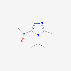molecular formula C9H14N2O B1602472 1-[2-Methyl-1-(propan-2-yl)-1H-imidazol-5-yl]ethan-1-one CAS No. 403793-48-6