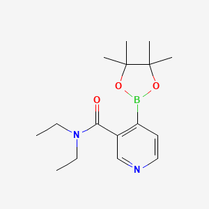 molecular formula C16H25BN2O3 B1602479 N,N-Diethyl-4-(4,4,5,5-tetramethyl-1,3,2-dioxaborolan-2-YL)-3-pyridinecarboxamide CAS No. 932382-18-8