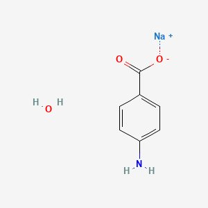 molecular formula C7H8NNaO3 B1602484 4-Aminobenzoic acid sodium salt hydrate CAS No. 206557-08-6