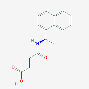 molecular formula C16H17NO3 B1602486 (R)-(+)-N-[1-(1-Naphthyl)ethyl]succinamic acid CAS No. 78681-09-1