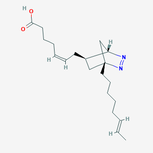 molecular formula C20H32N2O2 B160249 (Z)-7-[(1R,4S,5R)-1-[(E)-Oct-6-enyl]-2,3-diazabicyclo[2.2.1]hept-2-en-5-yl]hept-5-enoic acid CAS No. 64192-56-9