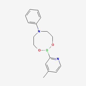 molecular formula C16H19BN2O2 B1602497 2-(4-Methylpyridin-2-yl)-6-phenyl-1,3,6,2-dioxazaborocane CAS No. 849100-03-4