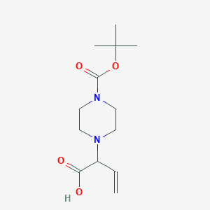 molecular formula C13H22N2O4 B1602499 2-(4-Boc-piperazin-1-yl)-3-butenoic acid CAS No. 870703-78-9