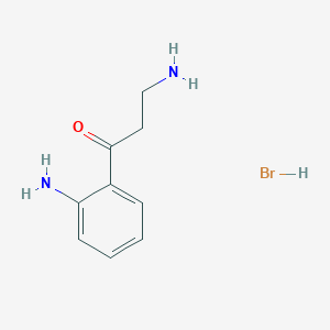 molecular formula C9H13BrN2O B1602503 Kynuramine dihydrobromide CAS No. 304-47-2