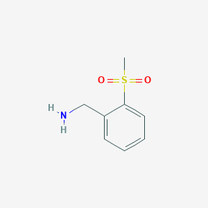 molecular formula C8H11NO2S B1602507 2-(Methylsulfonyl)benzylamine CAS No. 410545-65-2
