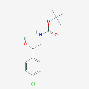 molecular formula C13H18ClNO3 B1602509 N-Boc-2-(4-chlorophenyl)-2-hydroxyethanamine CAS No. 864539-93-5
