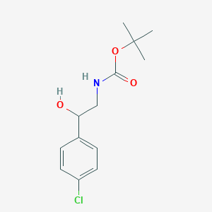 molecular formula C13H18ClNO3 B1602509 tert-butyl N-[2-(4-chlorophenyl)-2-hydroxyethyl]carbamate CAS No. 864539-93-5