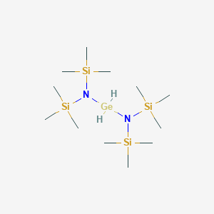 molecular formula C12H38GeN2Si4 B1602518 Bis[bis(trimethylsilyl)amino]germane CAS No. 55290-25-0
