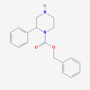 molecular formula C18H20N2O2 B1602520 Benzyl 2-phenylpiperazine-1-carboxylate CAS No. 912763-14-5