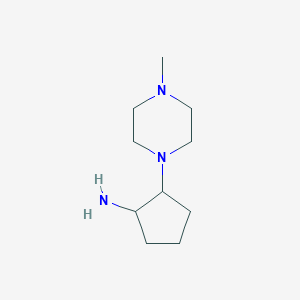 2-(4-Methylpiperazin-1-yl)cyclopentan-1-amine