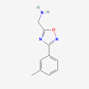 1-[3-(3-Methylphenyl)-1,2,4-oxadiazol-5-yl]methanamine