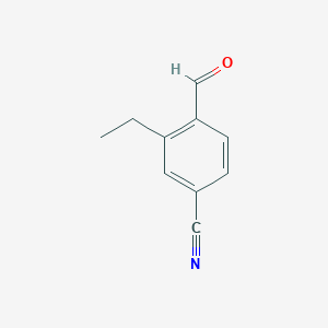 molecular formula C10H9NO B1602538 3-Ethyl-4-formylbenzonitrile CAS No. 202522-04-1