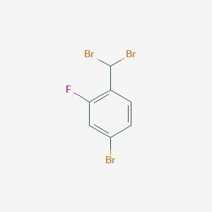 molecular formula C7H4Br3F B1602540 4-Bromo-1-(dibromomethyl)-2-fluorobenzene CAS No. 295803-26-8