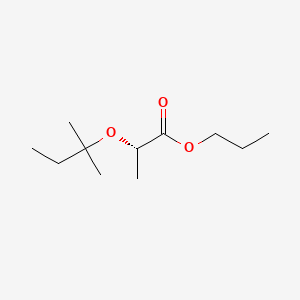 Propanoic acid, 2-(1,1-dimethylpropoxy)-, propyl ester, (2S)-