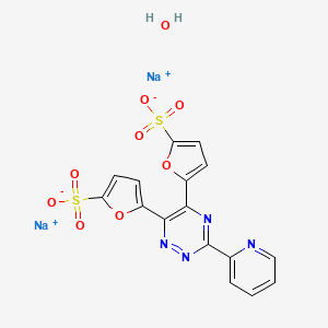 Disodium;5-[3-pyridin-2-yl-6-(5-sulfonatofuran-2-yl)-1,2,4-triazin-5-yl]furan-2-sulfonate;hydrate