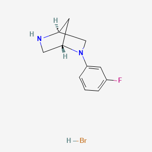 molecular formula C11H14BrFN2 B1602553 (1S,4S)-(-)-2-(3-Fluorophenyl)-2,5-diazabicyclo[2.2.1]heptane hydrobromide CAS No. 294177-35-8