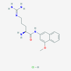 molecular formula C17H24ClN5O2 B1602561 Arginine-4M-betana hydrochloride salt CAS No. 61876-75-3