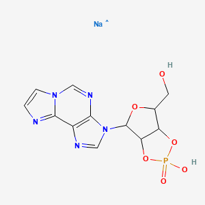 molecular formula C12H12N5NaO6P B1602565 1,N6-Ethenoadenosine 3':5'-cyclic monophosphate sodium salt CAS No. 103213-51-0