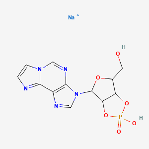 molecular formula C12H12N5NaO6P B1602565 CID 16219310 CAS No. 103213-51-0