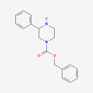 molecular formula C18H20N2O2 B1602574 Benzyl 3-phenylpiperazine-1-carboxylate CAS No. 912763-24-7
