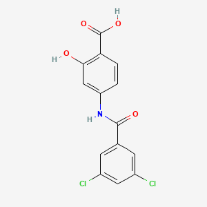 4-(3,5-Dichlorobenzamido)-2-hydroxybenzoic acid