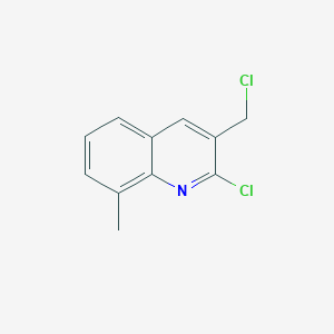 molecular formula C11H9Cl2N B1602579 2-Chloro-3-chloromethyl-8-methylquinoline CAS No. 948291-50-7