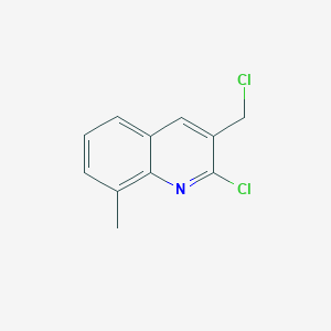 molecular formula C11H9Cl2N B1602579 2-Chloro-3-(chloromethyl)-8-methylquinoline CAS No. 948291-50-7