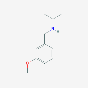 molecular formula C11H17NO B1602581 N-[(3-methoxyphenyl)methyl]propan-2-amine CAS No. 886194-19-0